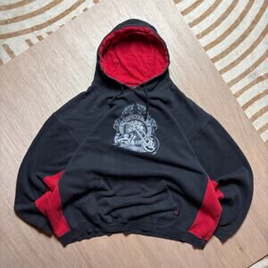 VINTAGE TOP HEAVY • XL FIRE BREATHER CHOPPER HOODIE